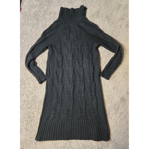 Free People Cappuccino Cardi Cardigan Longline sweater Black size Medium Toggle - Picture 2 of 8